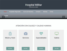 Tablet Screenshot of hospitalmilitar.hn